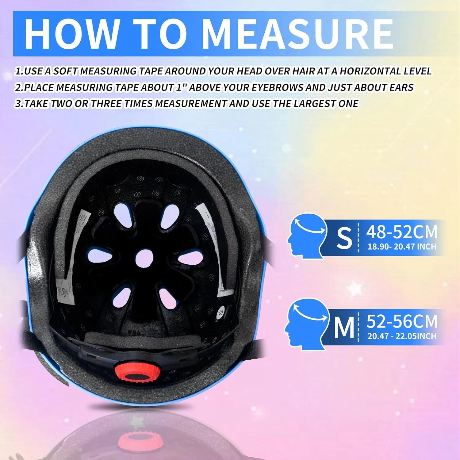 Nattork Kids Helmet Protective Gear, Removable Liner for Multi-Sports Skateboard, Skates, Bike, Scooter Age 3-15 Kids Youth Adults