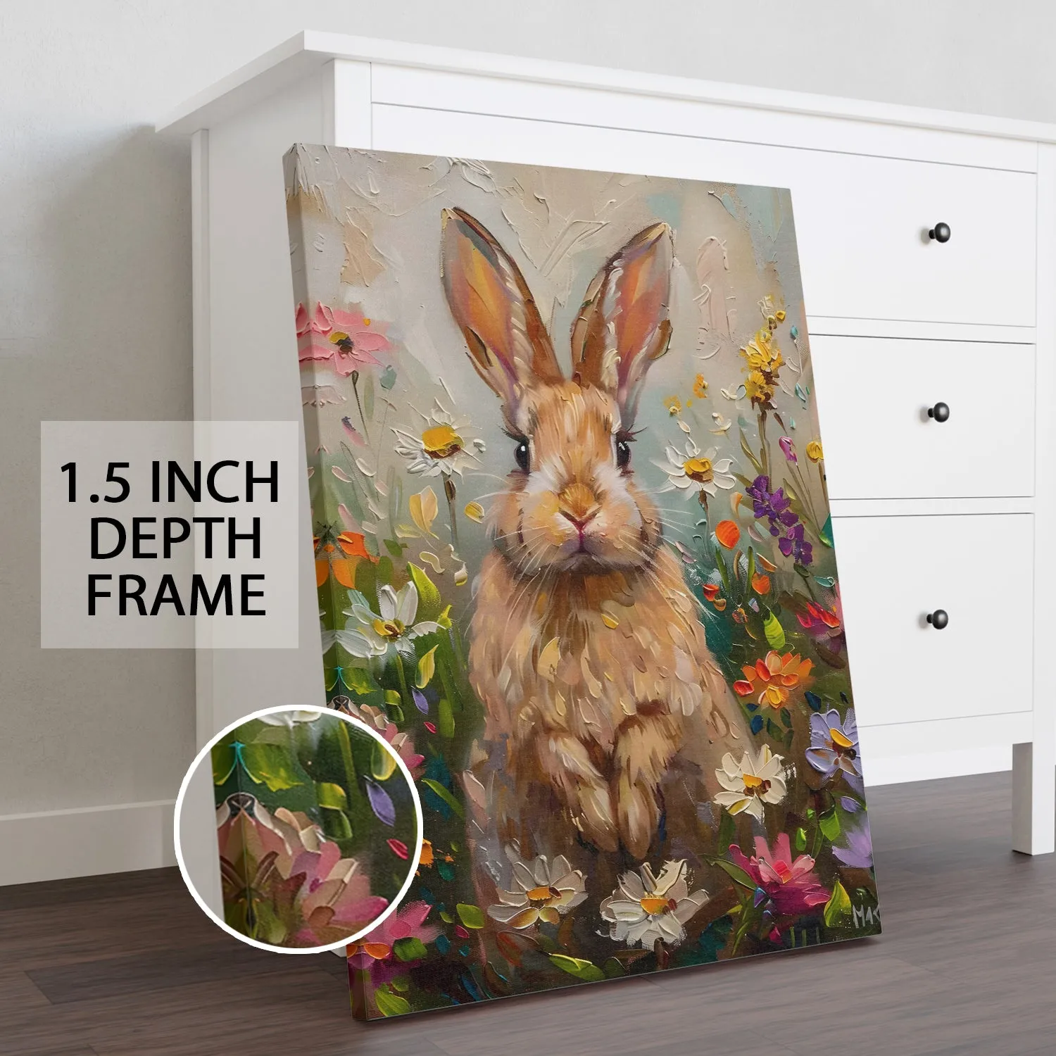 Nature’s Little Observer Wall Art Painting, HD Canvas Print, Framed, Ready to Hang. (ABMWA102)