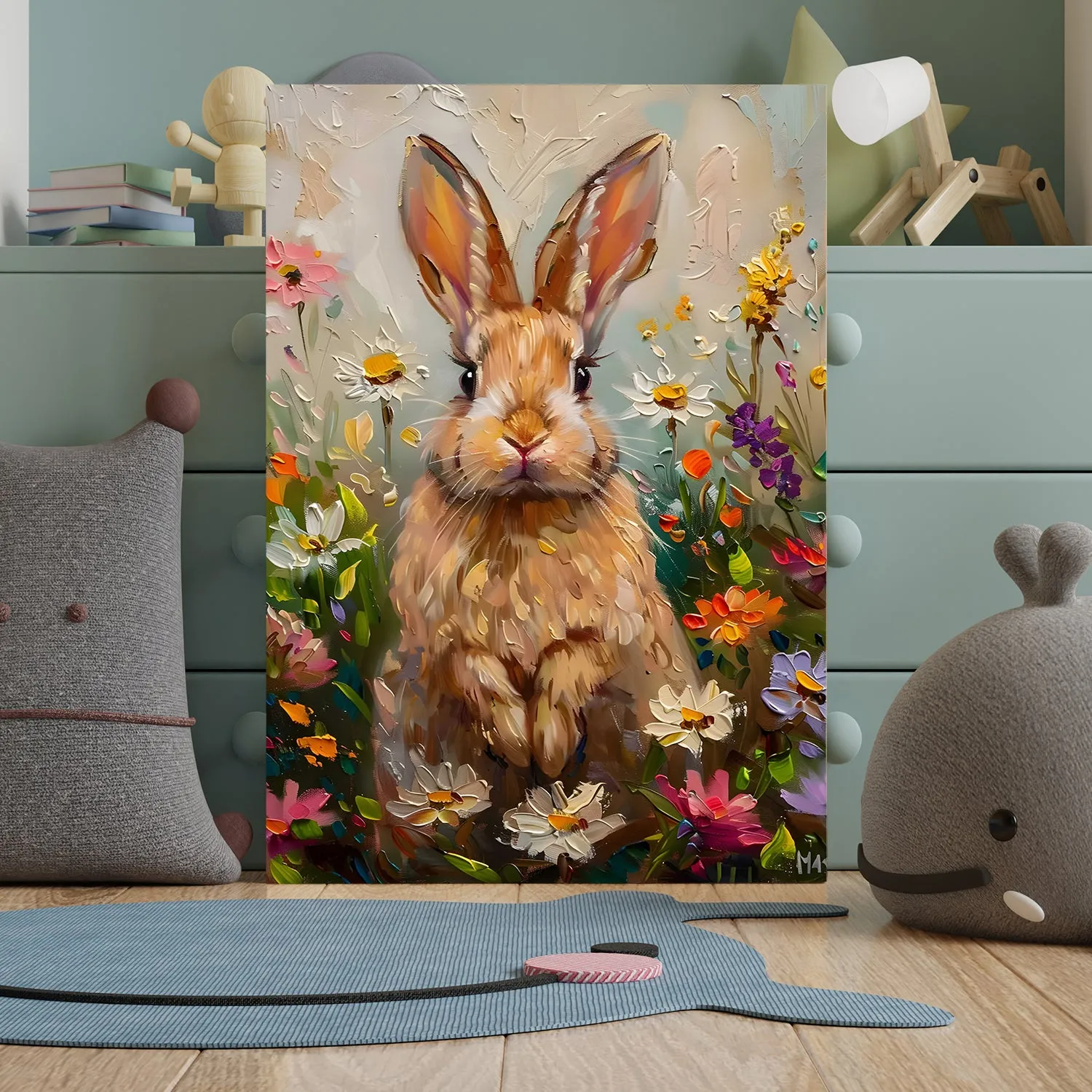 Nature’s Little Observer Wall Art Painting, HD Canvas Print, Framed, Ready to Hang. (ABMWA102)