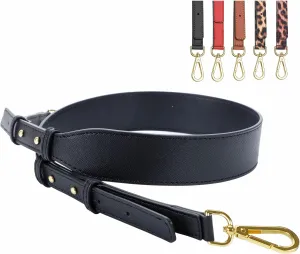 Nefelibata Purse Strap,Leather Purse Straps Replacement Crossbody,Retro Personalized Crossbody Bag Straps with Customized Metal Buckle for Handbag,Shoulder Bags(Mystery Black)