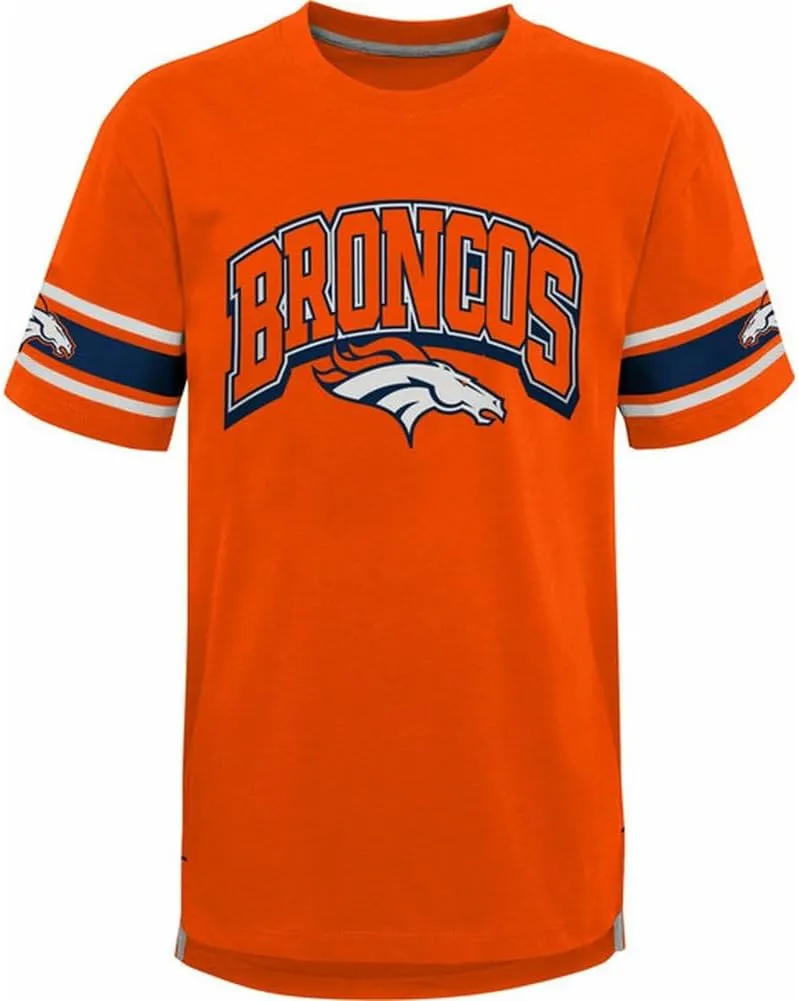 NFL Kids Youth 8-20 Victorious Team Color Cotton Primary Logo Short Sleeve Fashion Official Football T-Shirt