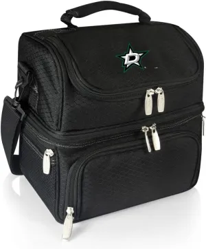 NHL Dallas Stars Pranzo Lunch Bag - Insulated Lunch Box with Picnic Set - Lunch Cooler Bag
