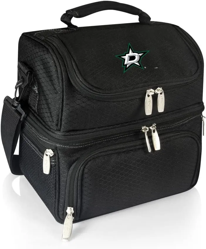 NHL Dallas Stars Pranzo Lunch Bag - Insulated Lunch Box with Picnic Set - Lunch Cooler Bag