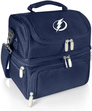 NHL Tampa Bay Lightning Pranzo Lunch Bag - Insulated Lunch Box with Picnic Set - Lunch Cooler Bag