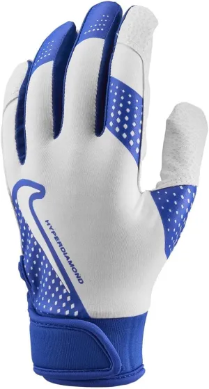 Nike Adult Hyperdiamond 2.0 Batting Gloves Royal | White XL