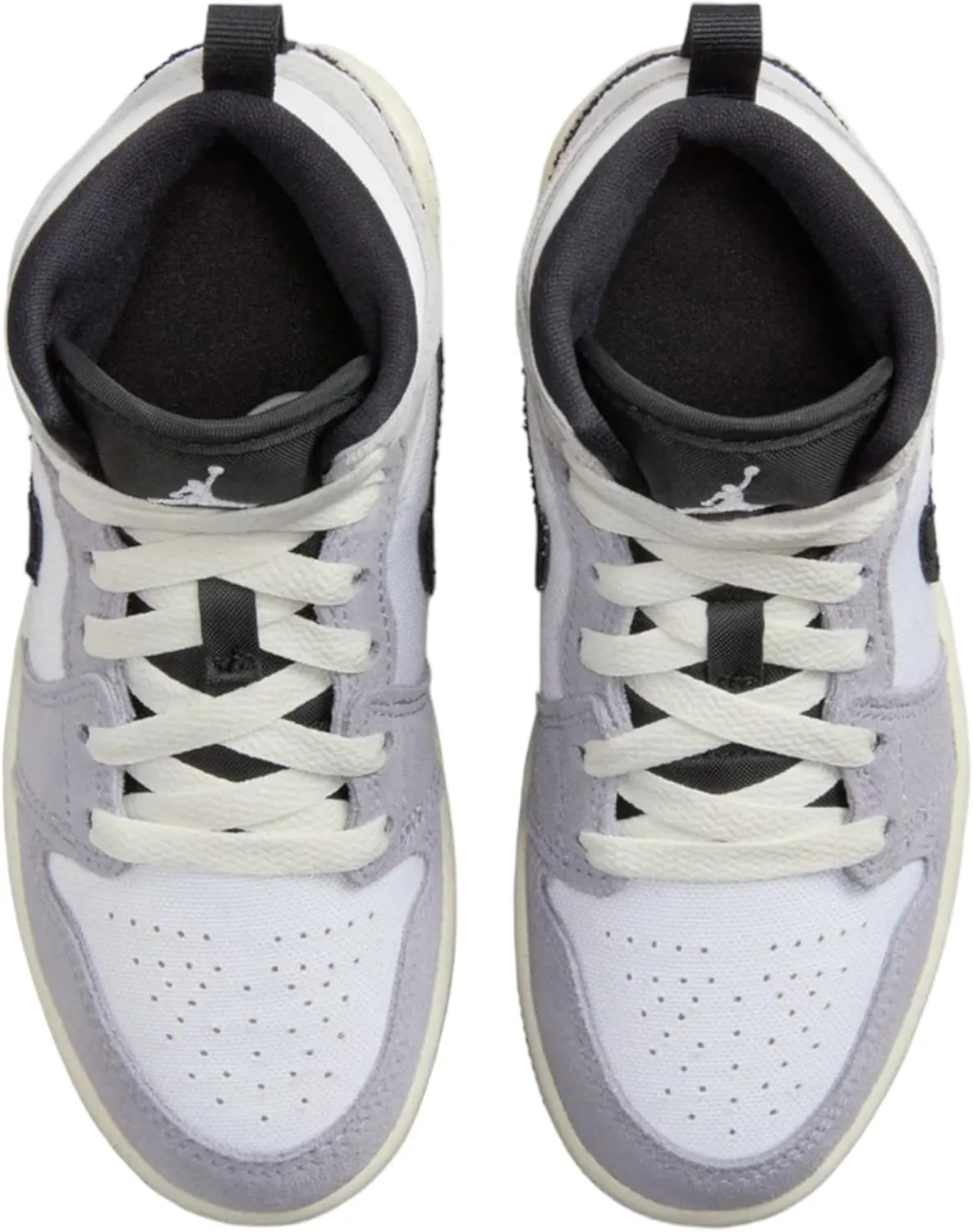 NIKE Air Jordan 1 Mid SE Craft PS Preschool Little Kids' Shoes 'Inside Out - Cement Grey' (FD9090 002)