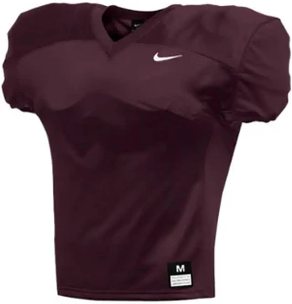 Nike Mens Team Stock Vapor Varsity V Neck Short Sleeve Jersey Football Casual - White