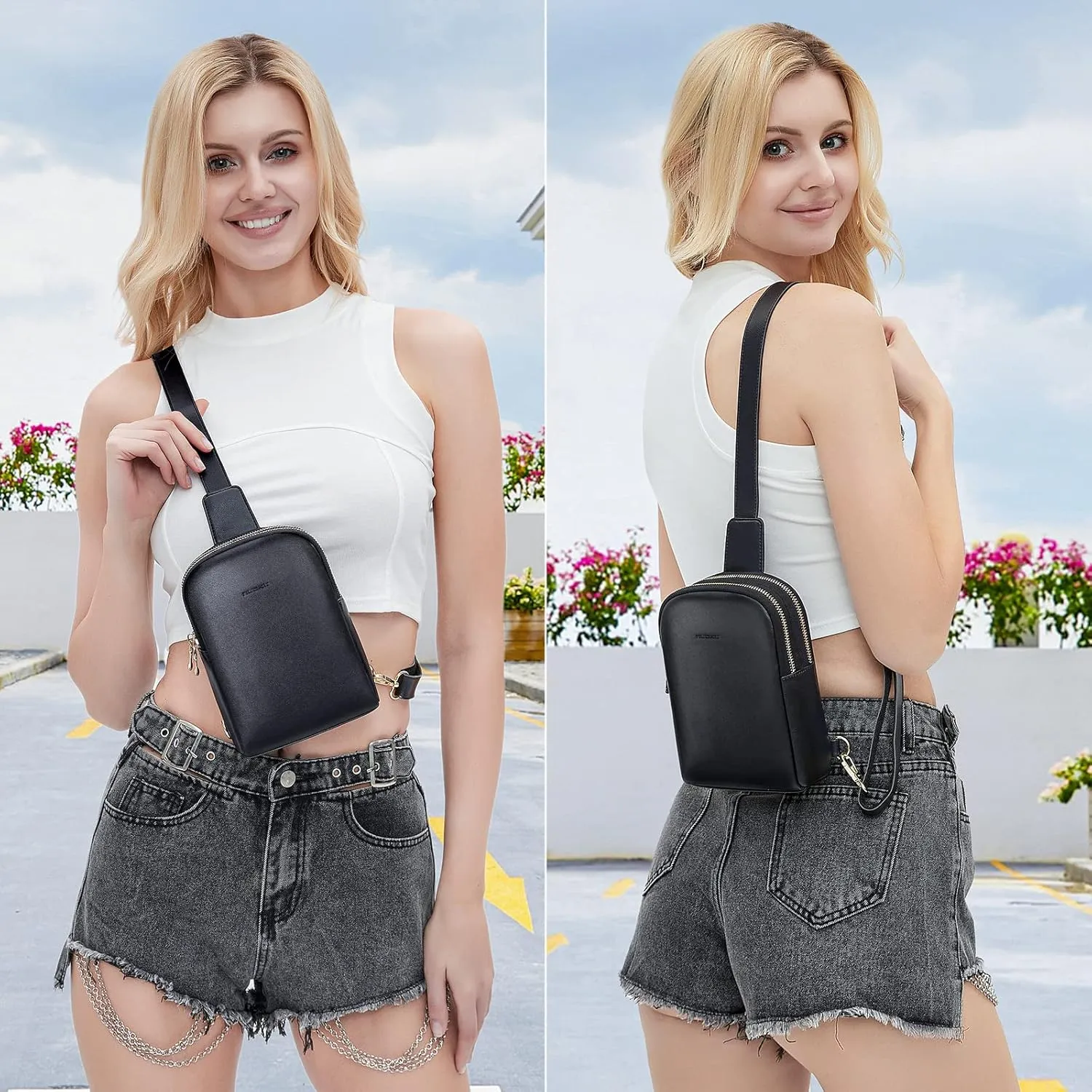 nuoku Women's Crossbody Sling Bag - Small RFID Wallet & Cell Phone Pouch