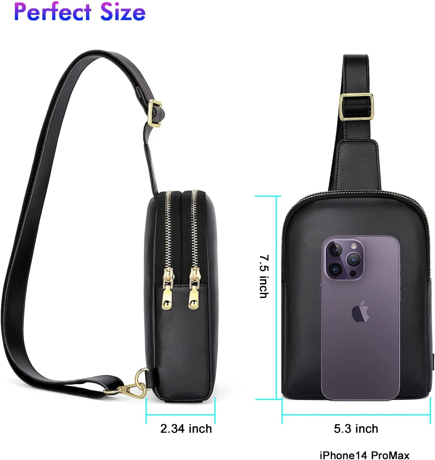 nuoku Women's Crossbody Sling Bag - Small RFID Wallet & Cell Phone Pouch