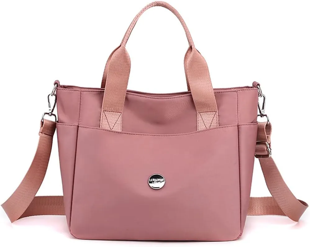 Nylon Tote Bag for Women Waterproof Cross Body Handbags Purses with Zipper Pocket Shoulder Bag Ladies Casual Satchel