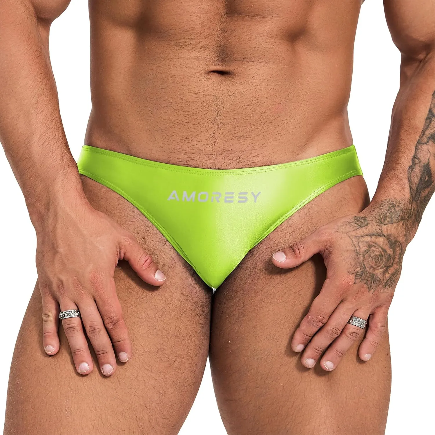Oceanus series men's solid color ultra-low waist sexy sports comfortable briefs（521）