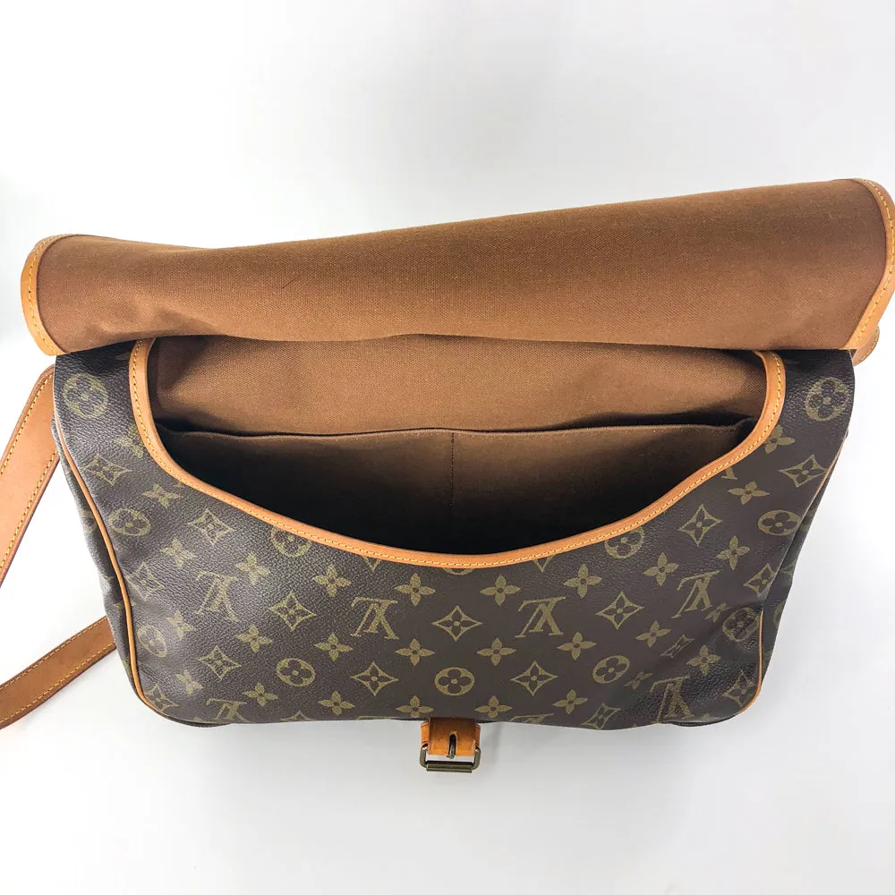 On-demand shipping Saumur Louis-Vuitton Monogram 35 Bag Delivery guarantee Vintage Shoulder
