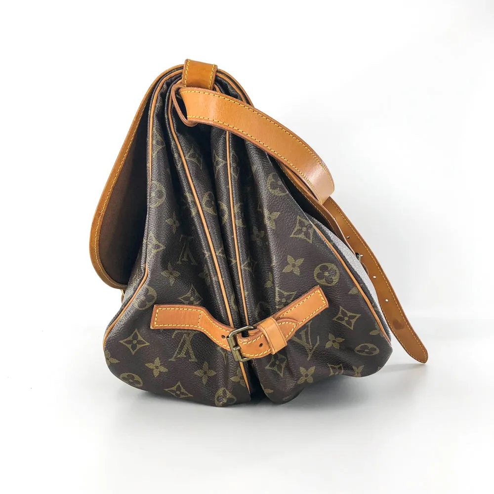 On-demand shipping Saumur Louis-Vuitton Monogram 35 Bag Delivery guarantee Vintage Shoulder
