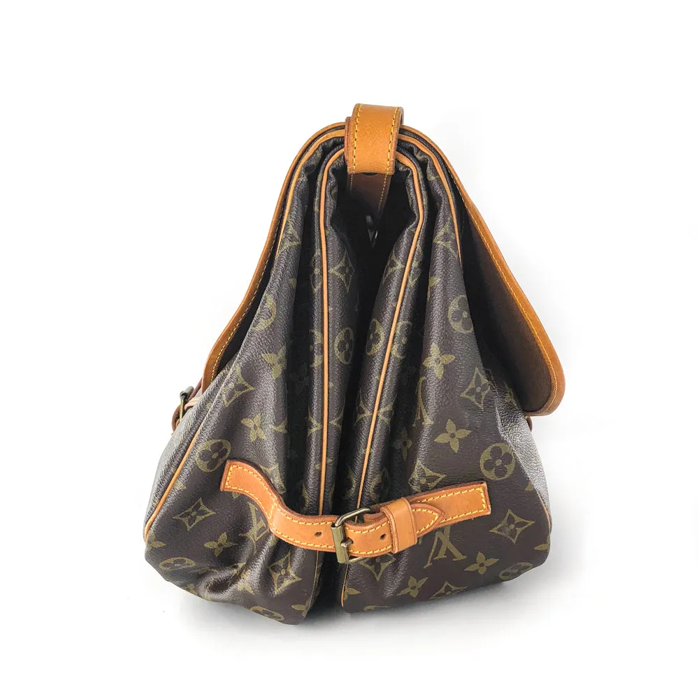 On-demand shipping Saumur Louis-Vuitton Monogram 35 Bag Delivery guarantee Vintage Shoulder
