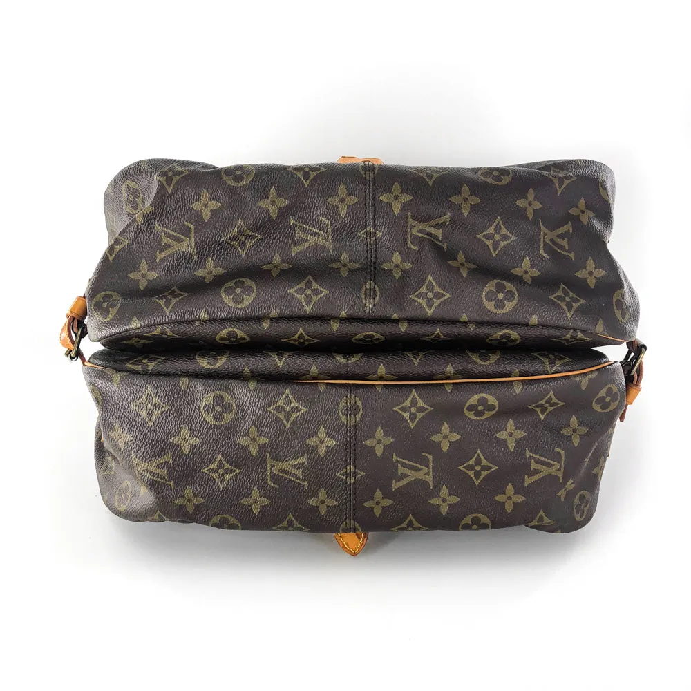 On-demand shipping Saumur Louis-Vuitton Monogram 35 Bag Delivery guarantee Vintage Shoulder