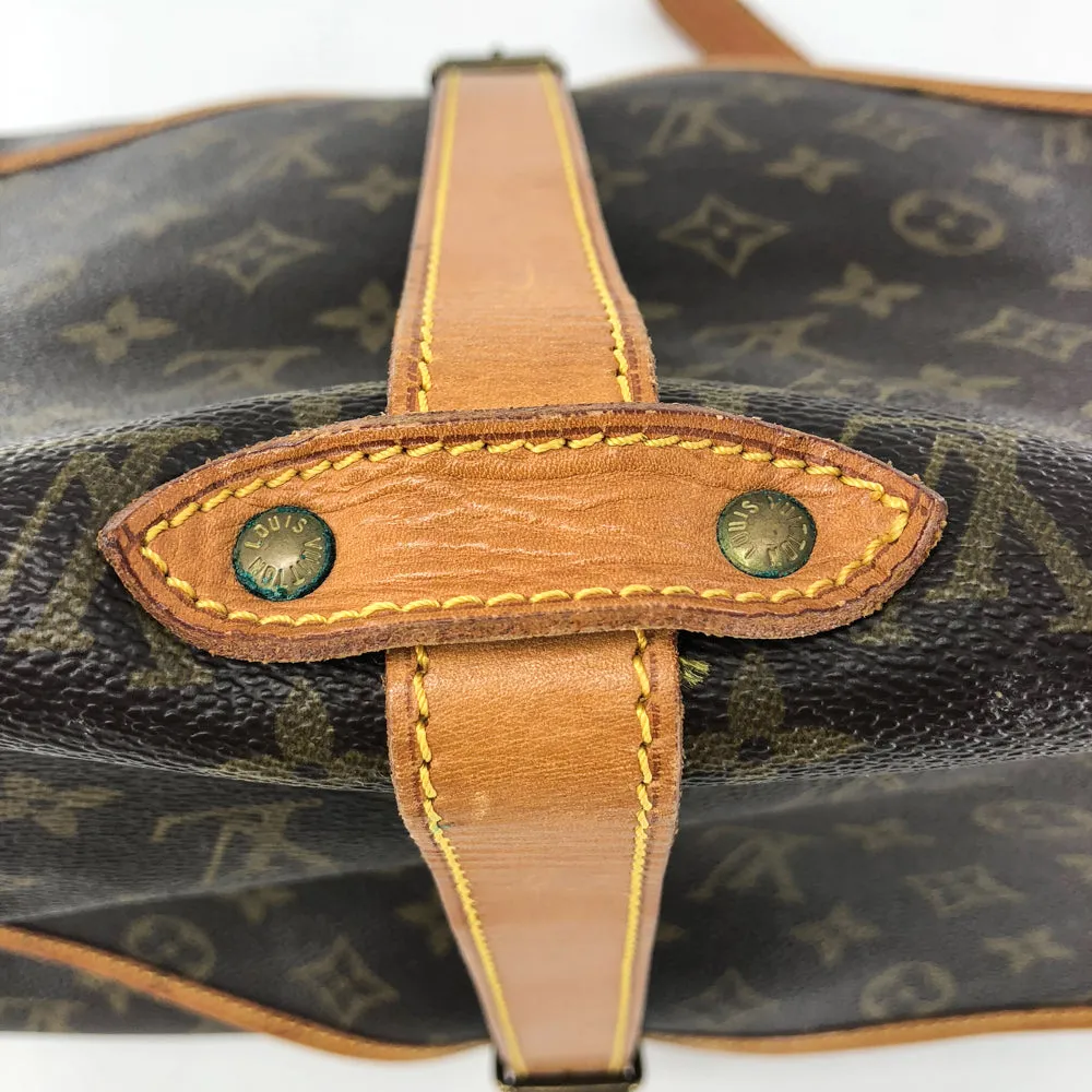 On-demand shipping Saumur Louis-Vuitton Monogram 35 Bag Delivery guarantee Vintage Shoulder