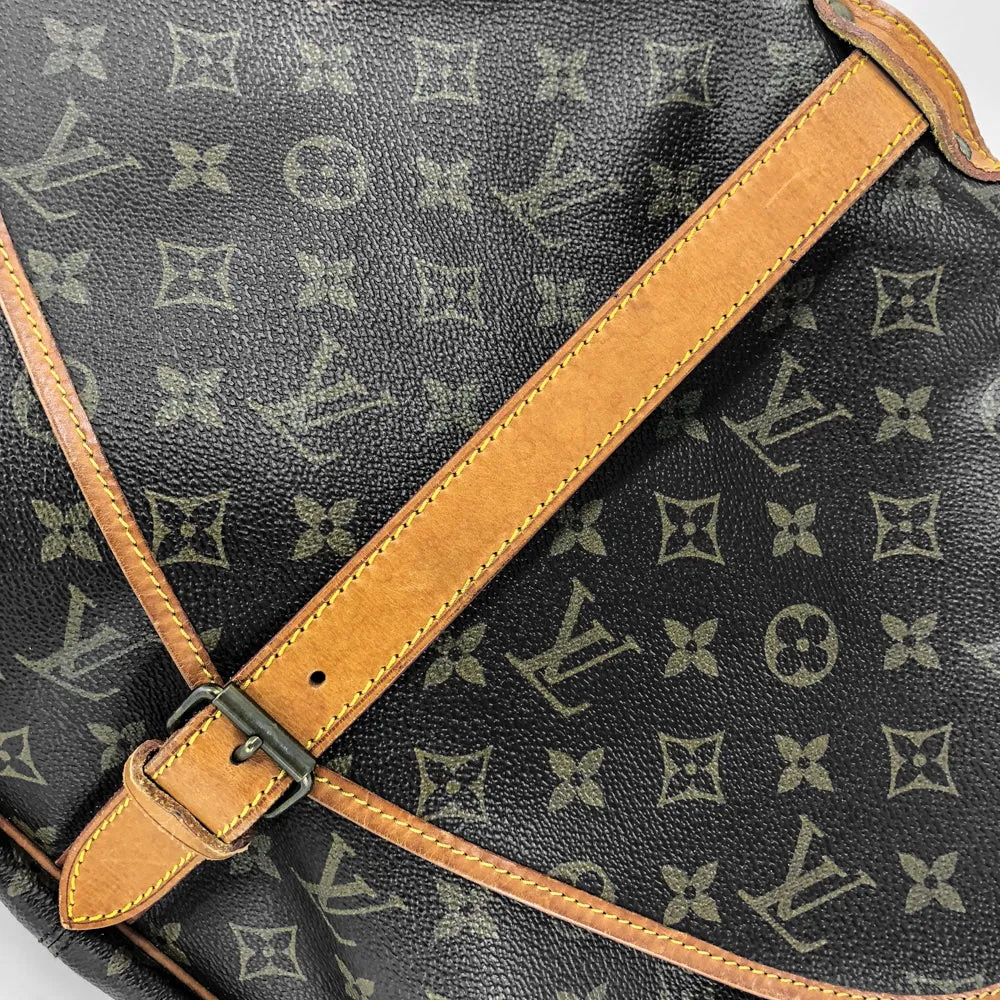 On-demand shipping Saumur Louis-Vuitton Monogram 35 Bag Delivery guarantee Vintage Shoulder