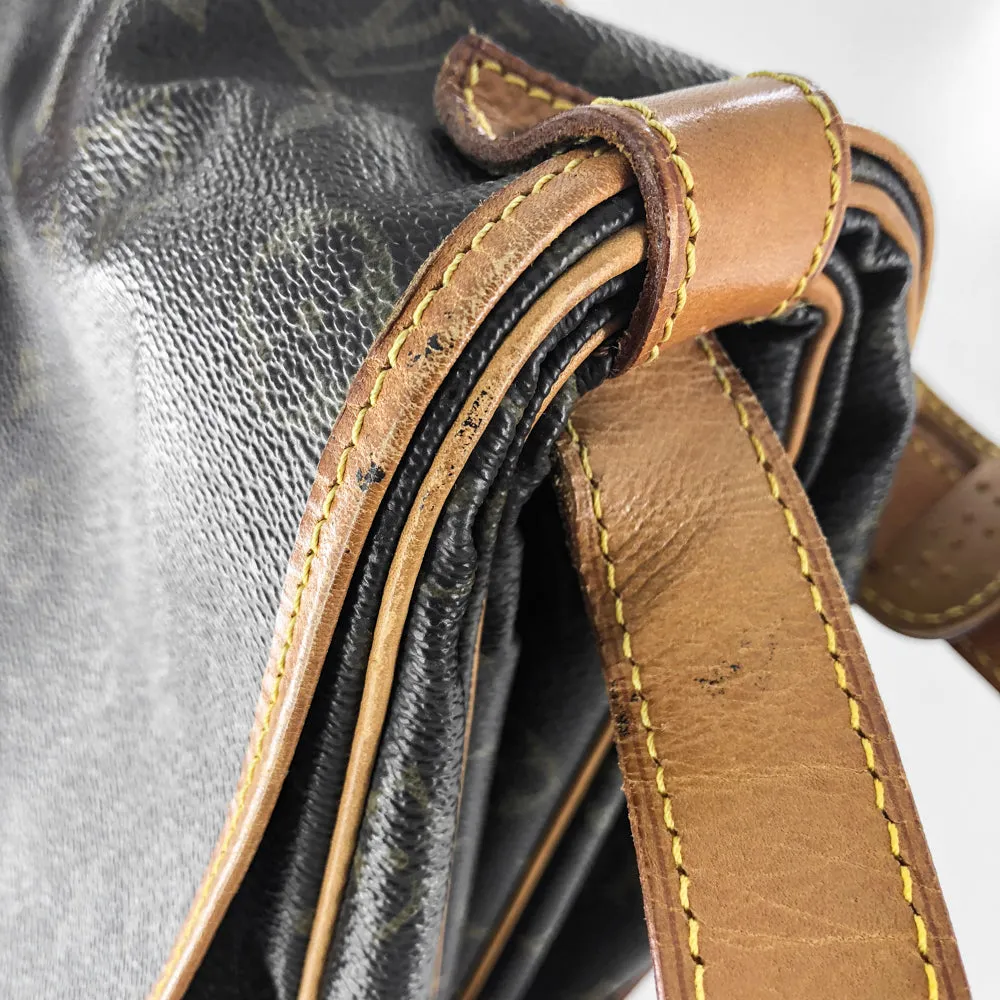 On-demand shipping Saumur Louis-Vuitton Monogram 35 Bag Delivery guarantee Vintage Shoulder