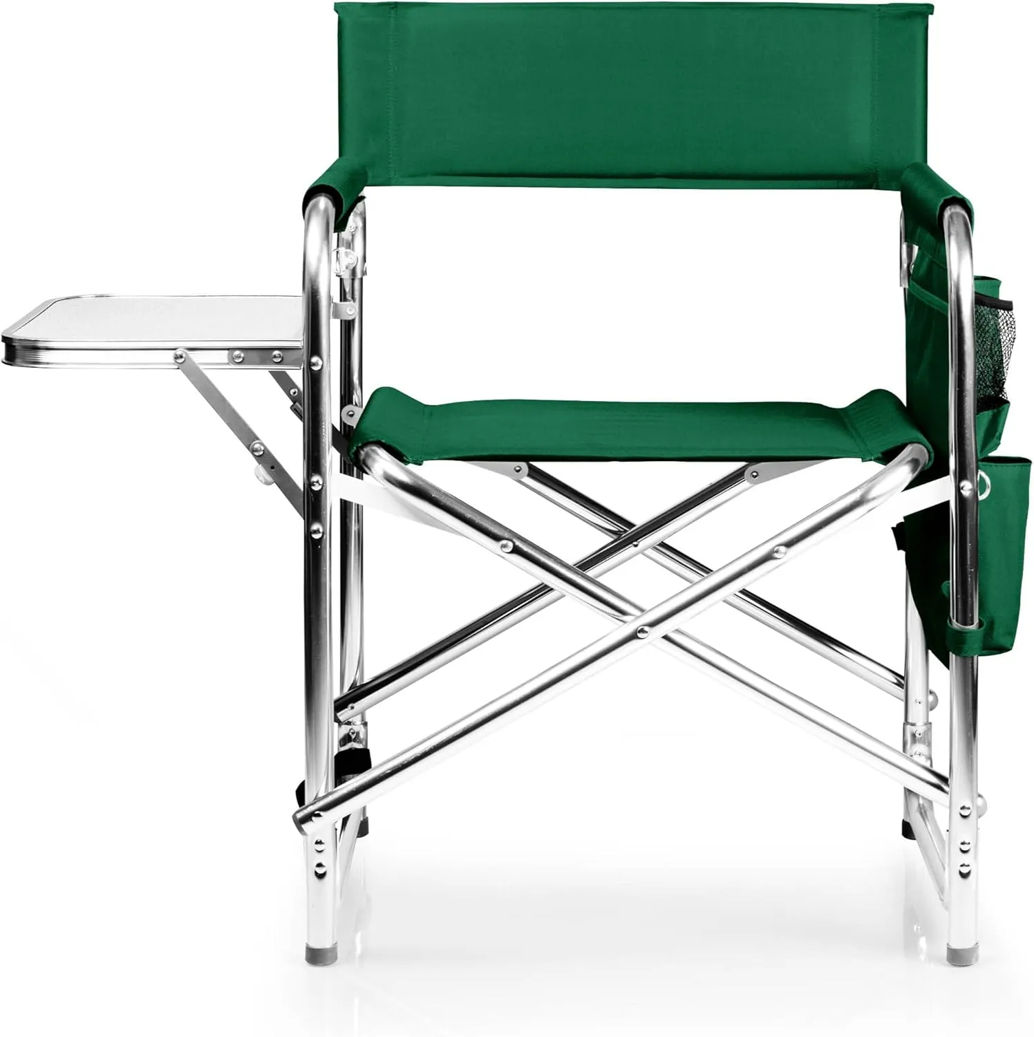 ONIVA - a Picnic Time brand - Sports Chair with Side Table, Beach Chair, Camp Chair for Adults, (Hunter Green)