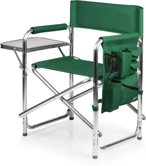ONIVA - a Picnic Time brand - Sports Chair with Side Table, Beach Chair, Camp Chair for Adults, (Hunter Green)