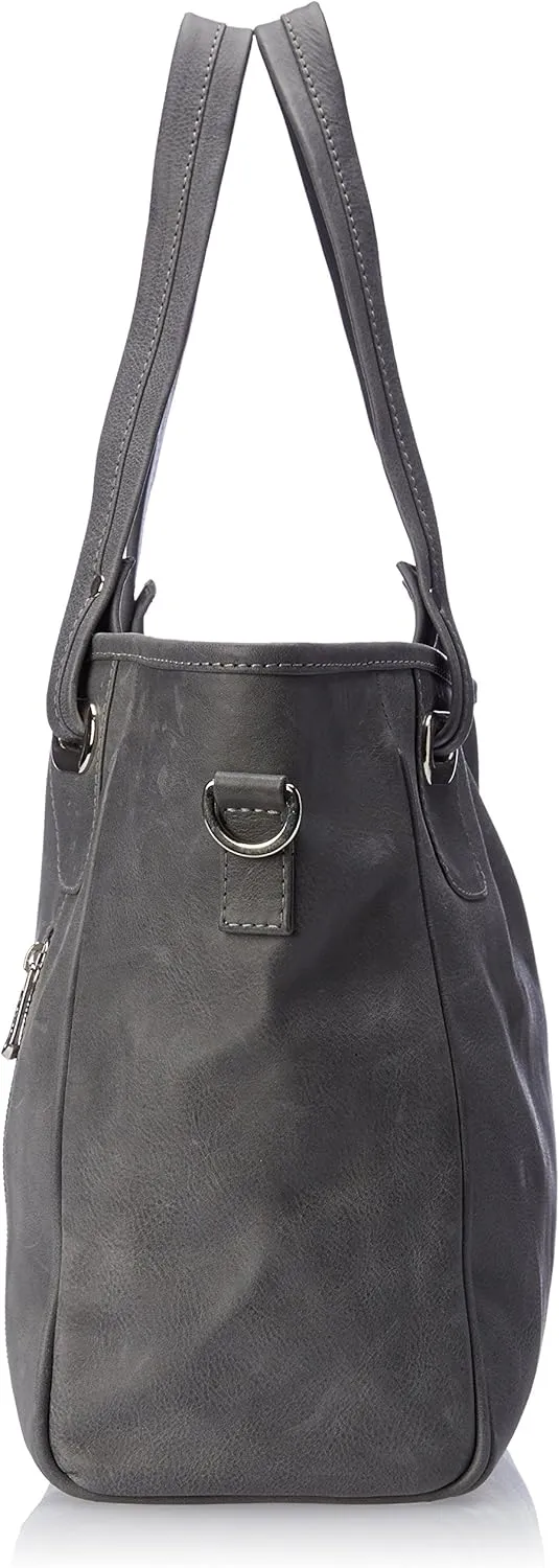Open Tote/Cross Body Bag, Charcoal, One Size