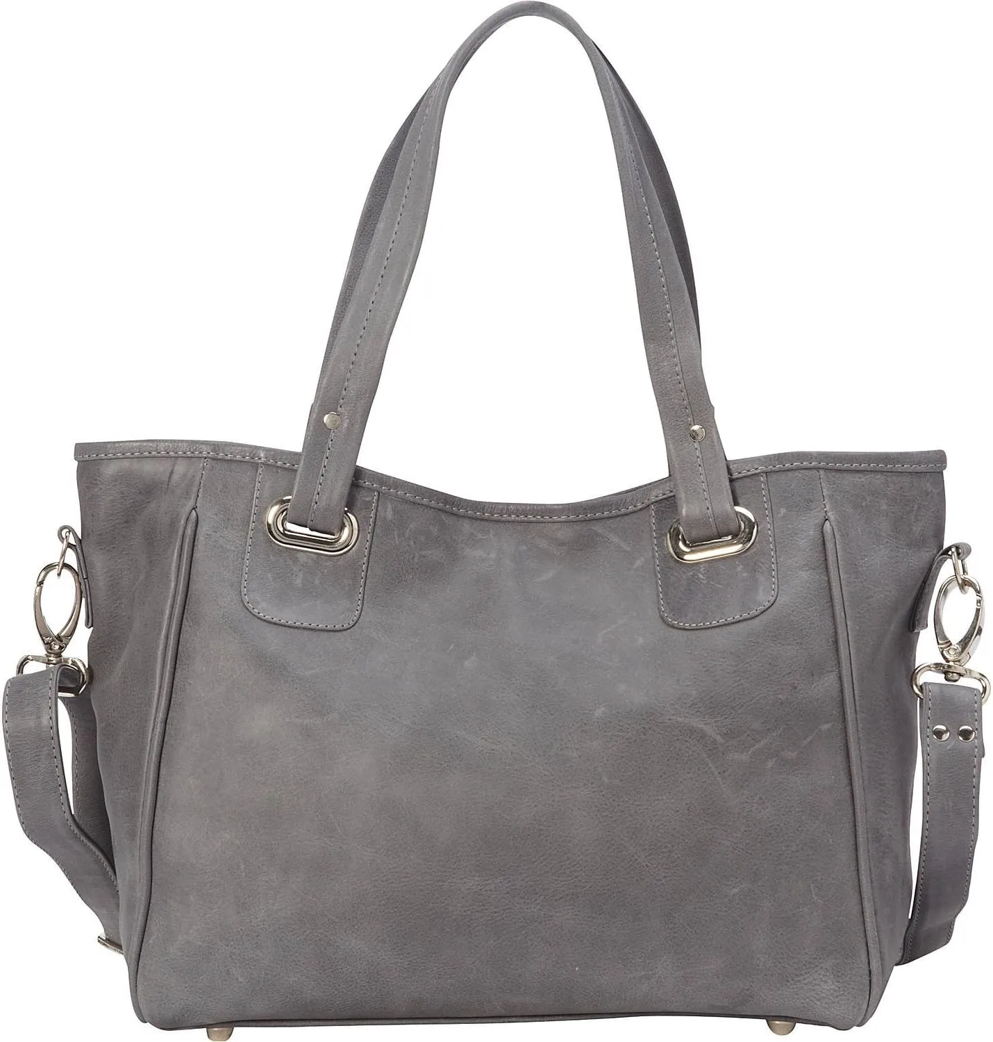Open Tote/Cross Body Bag, Charcoal, One Size