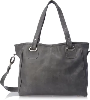Open Tote/Cross Body Bag, Charcoal, One Size