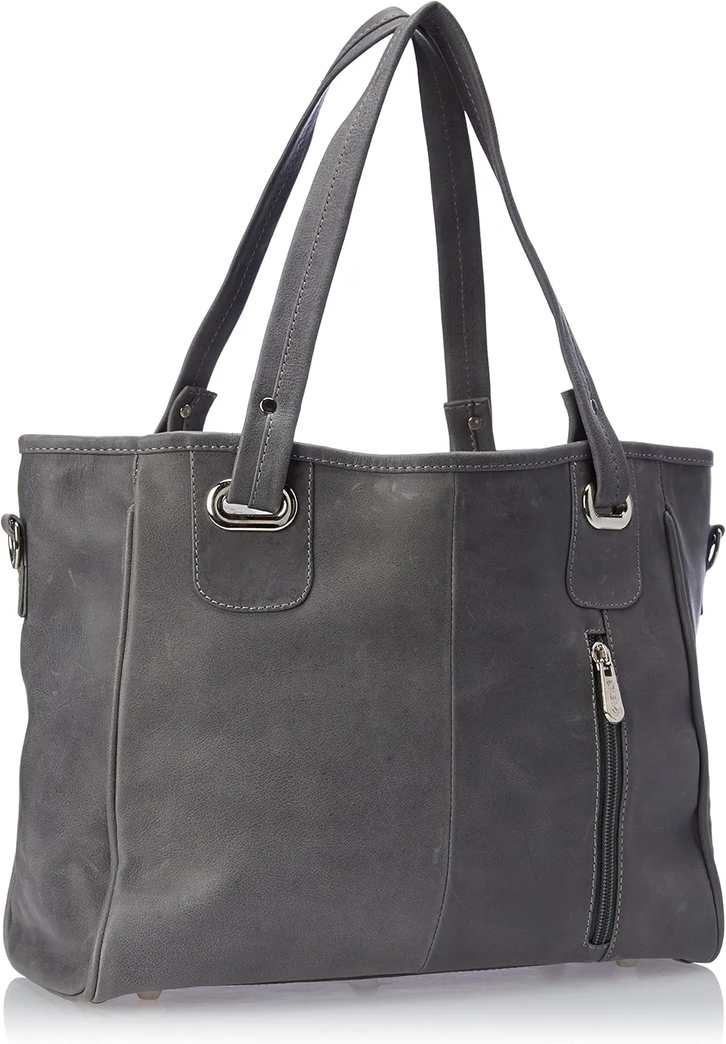 Open Tote/Cross Body Bag, Charcoal, One Size