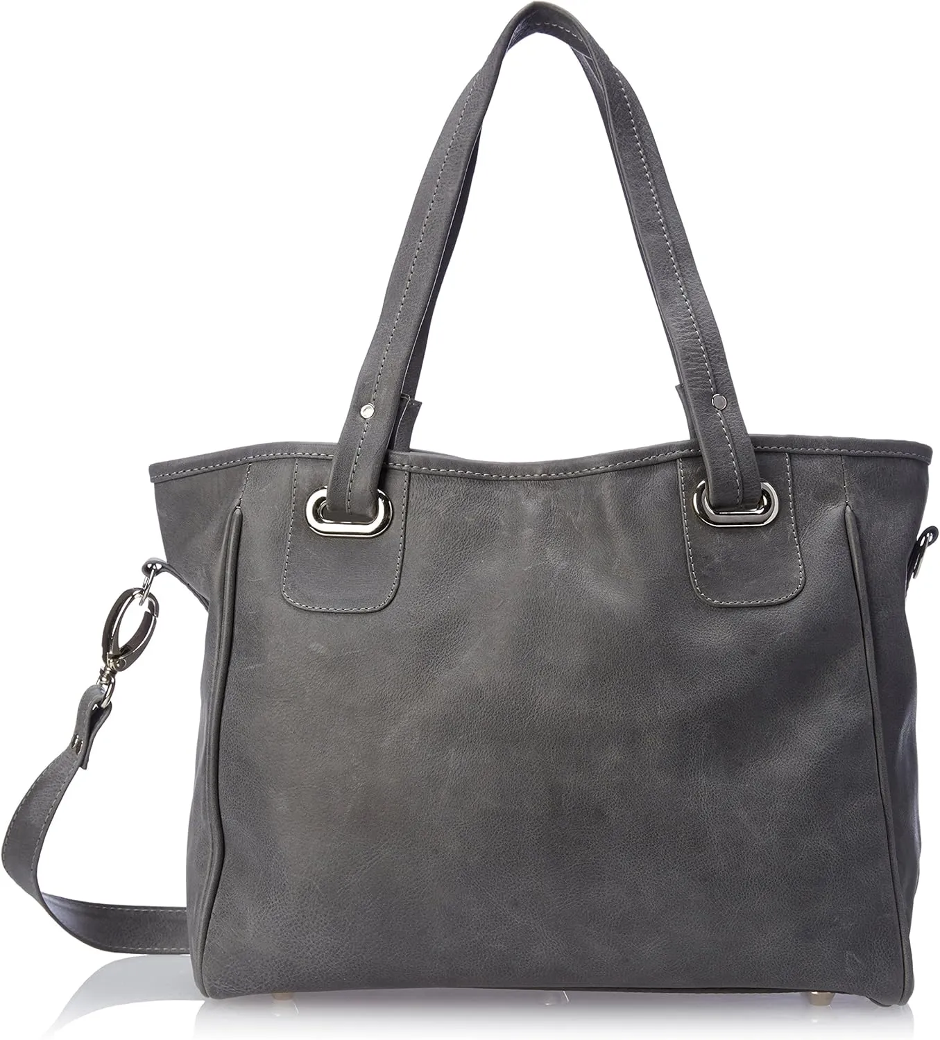 Open Tote/Cross Body Bag, Charcoal, One Size