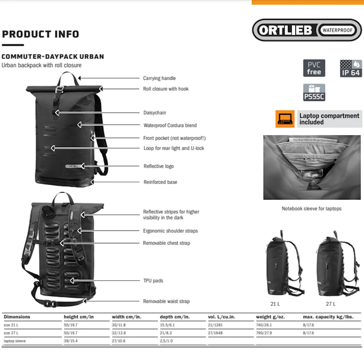 Ortlieb Daypack Urban