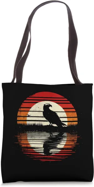 Osprey Bird Sunset Retro Style Safari Vintage 70s Tote Bag