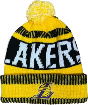 Outerstuff NBA Kids Youth 8-20 One Size Team Color Primary Logo Sports Tech Knit Cold Weather Basketball Pom Beanie Hat
