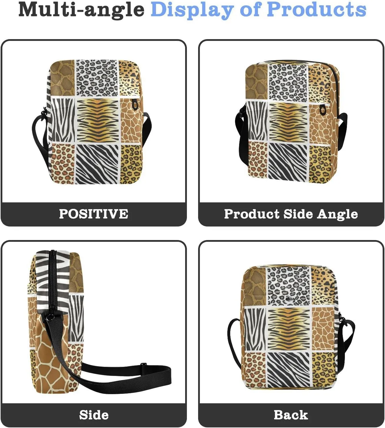 Oyihfvs Messenger Bag, Men's Crossbody Bag, Women's Crossbody Bag with Adjustable Strap