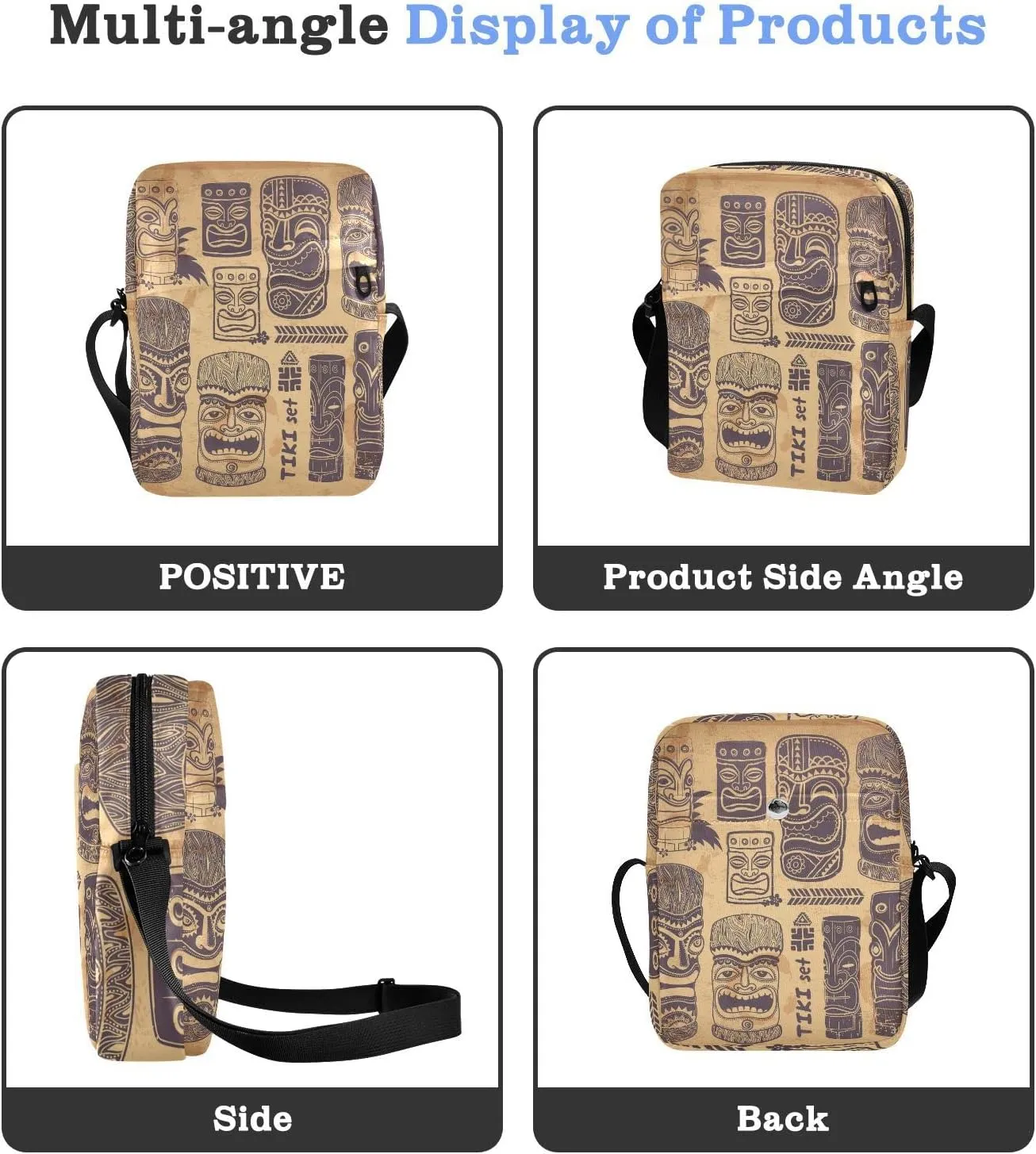 Oyihfvs Messenger Bag, Men's Crossbody Bag, Women's Crossbody Bag with Adjustable Strap