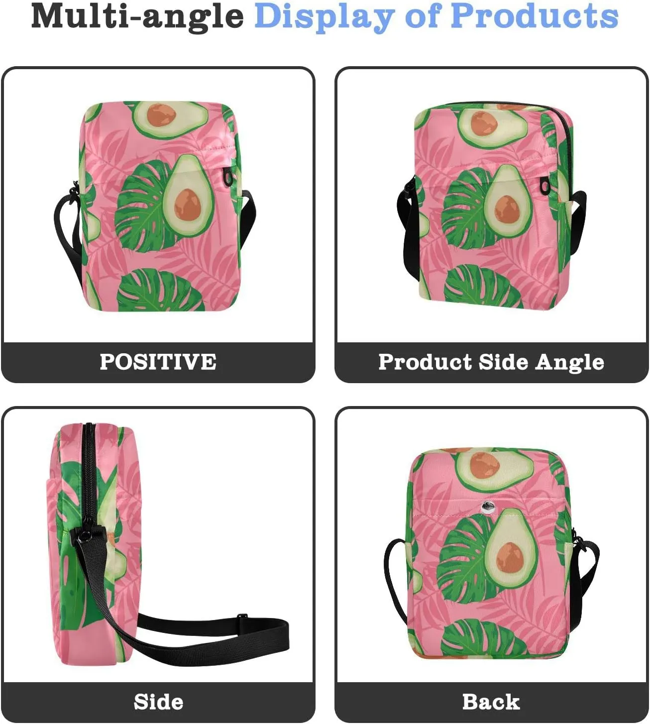 Oyihfvs Messenger Bag, Men's Crossbody Bag, Women's Crossbody Bag with Adjustable Strap