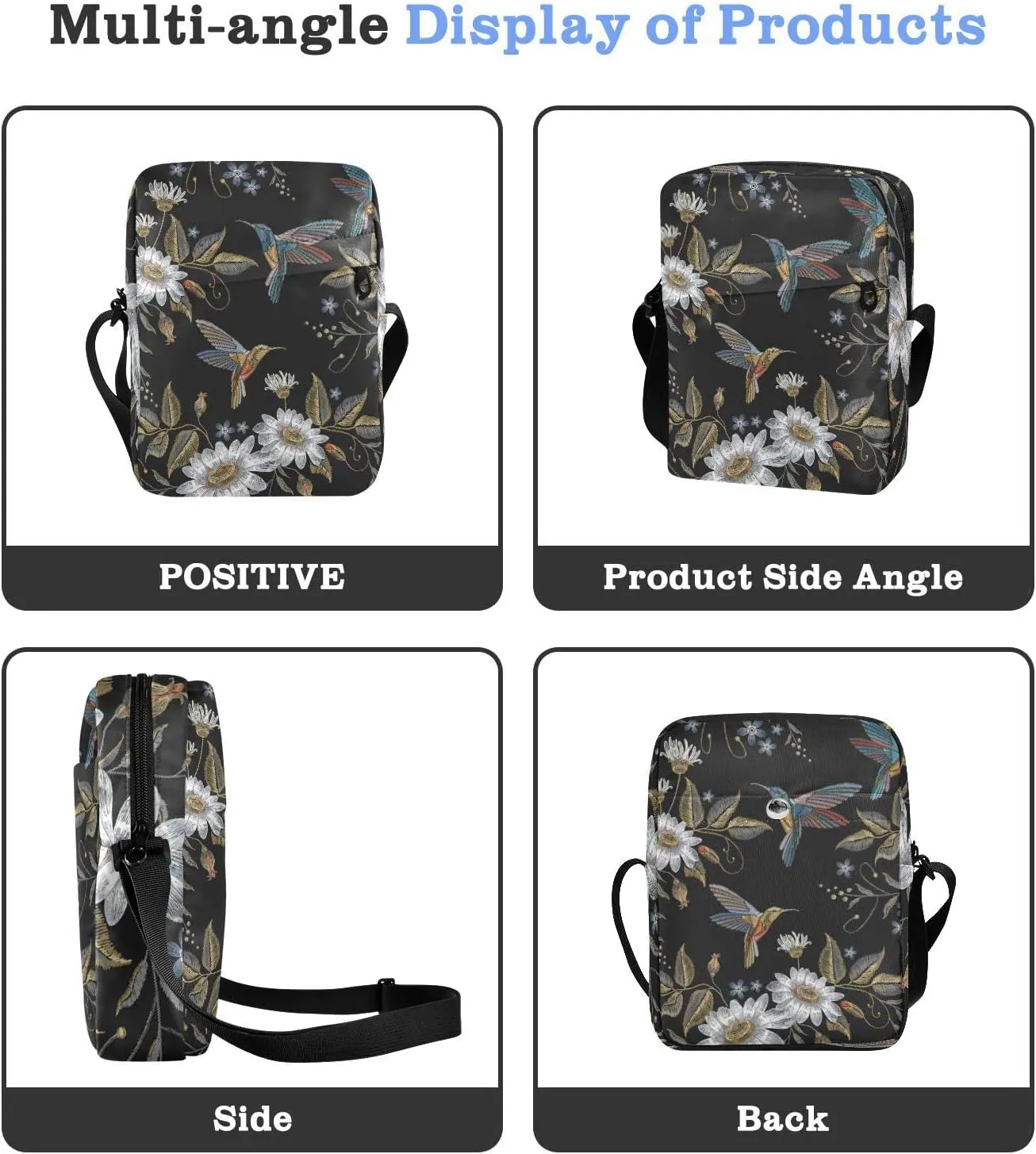 Oyihfvs Messenger Bag, Men's Crossbody Bag, Women's Crossbody Bag with Adjustable Strap