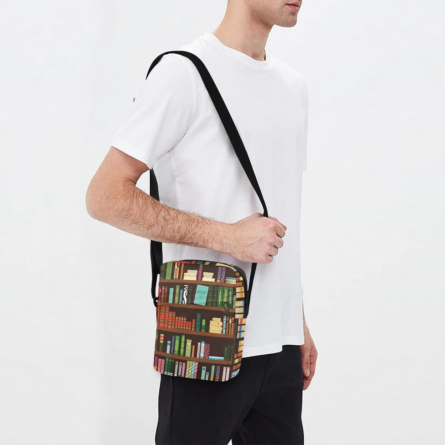 Oyihfvs Messenger Bag, Men's Crossbody Bag, Women's Crossbody Bag with Adjustable Strap