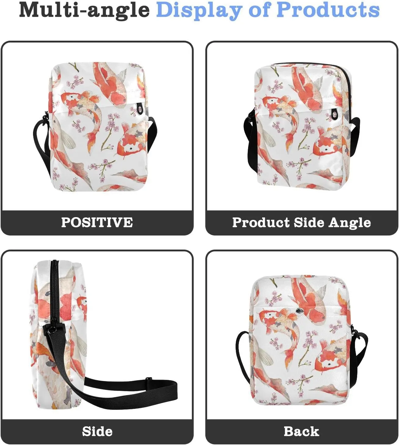Oyihfvs Messenger Bag, Men's Crossbody Bag, Women's Crossbody Bag with Adjustable Strap