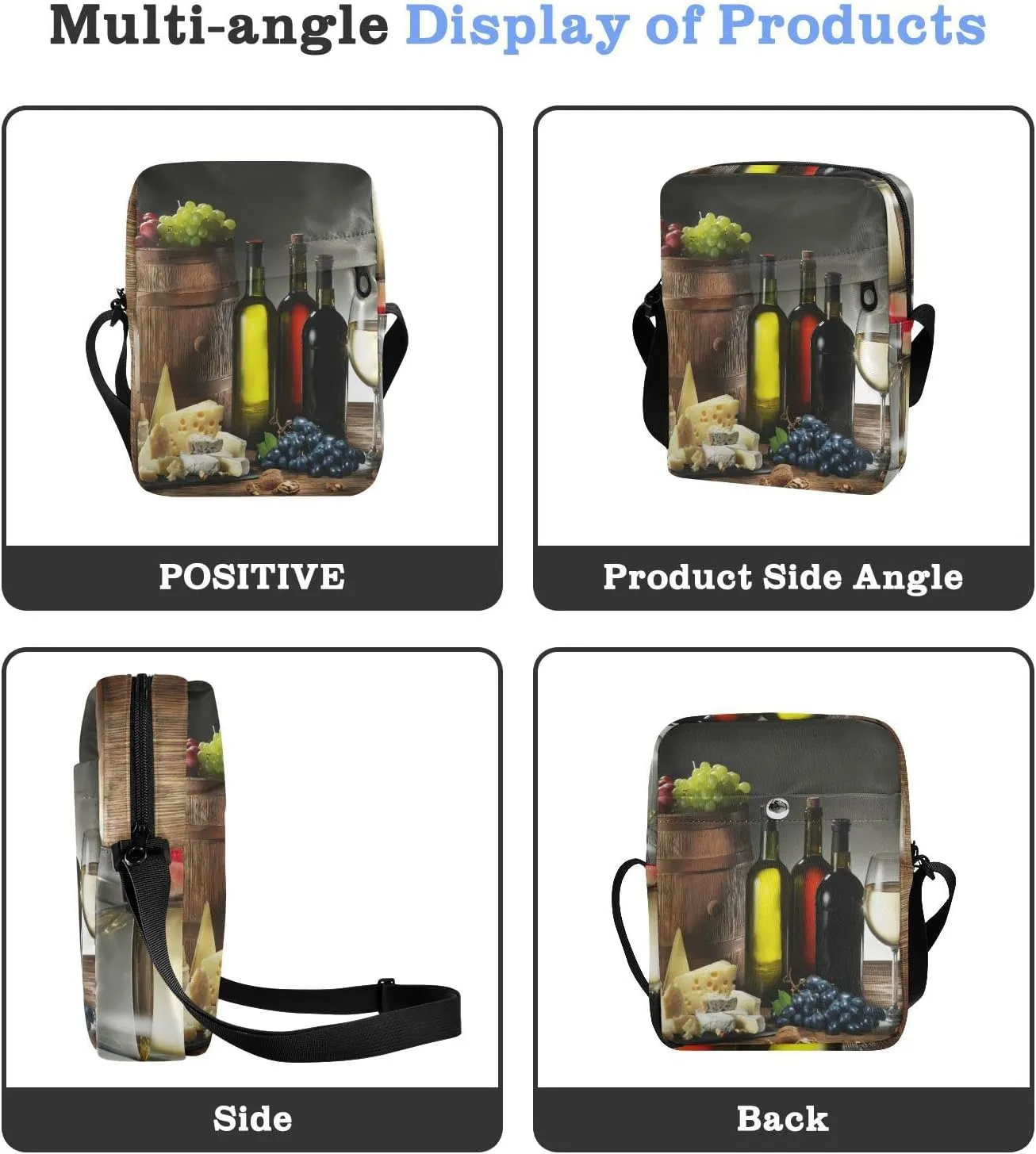 Oyihfvs Messenger Bag, Men's Crossbody Bag, Women's Crossbody Bag with Adjustable Strap