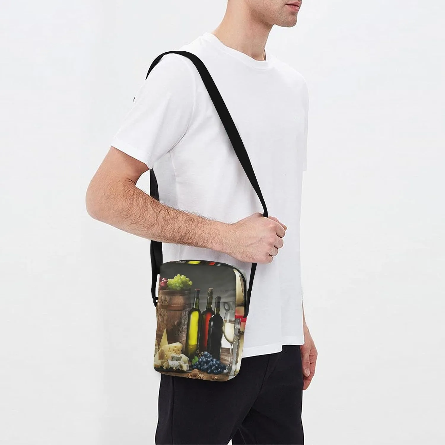 Oyihfvs Messenger Bag, Men's Crossbody Bag, Women's Crossbody Bag with Adjustable Strap