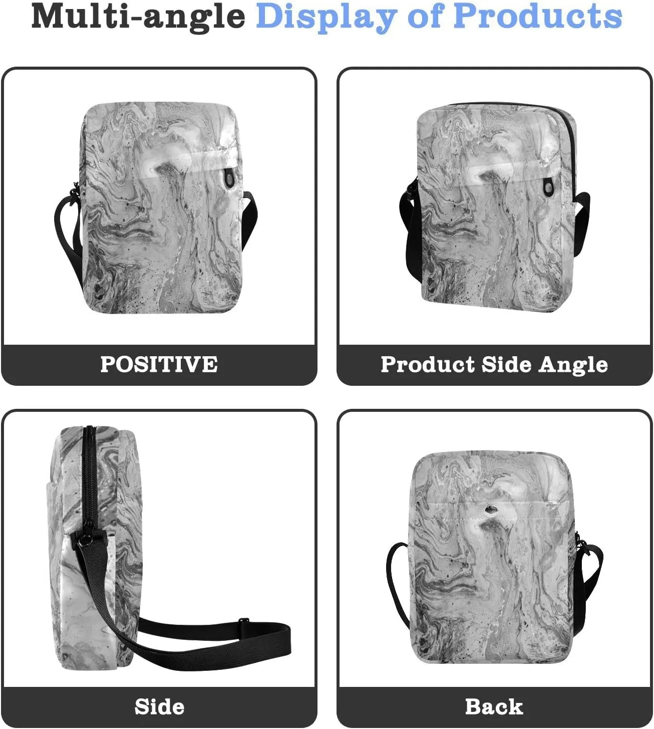 Oyihfvs Messenger Bag, Men's Crossbody Bag, Women's Crossbody Bag with Adjustable Strap