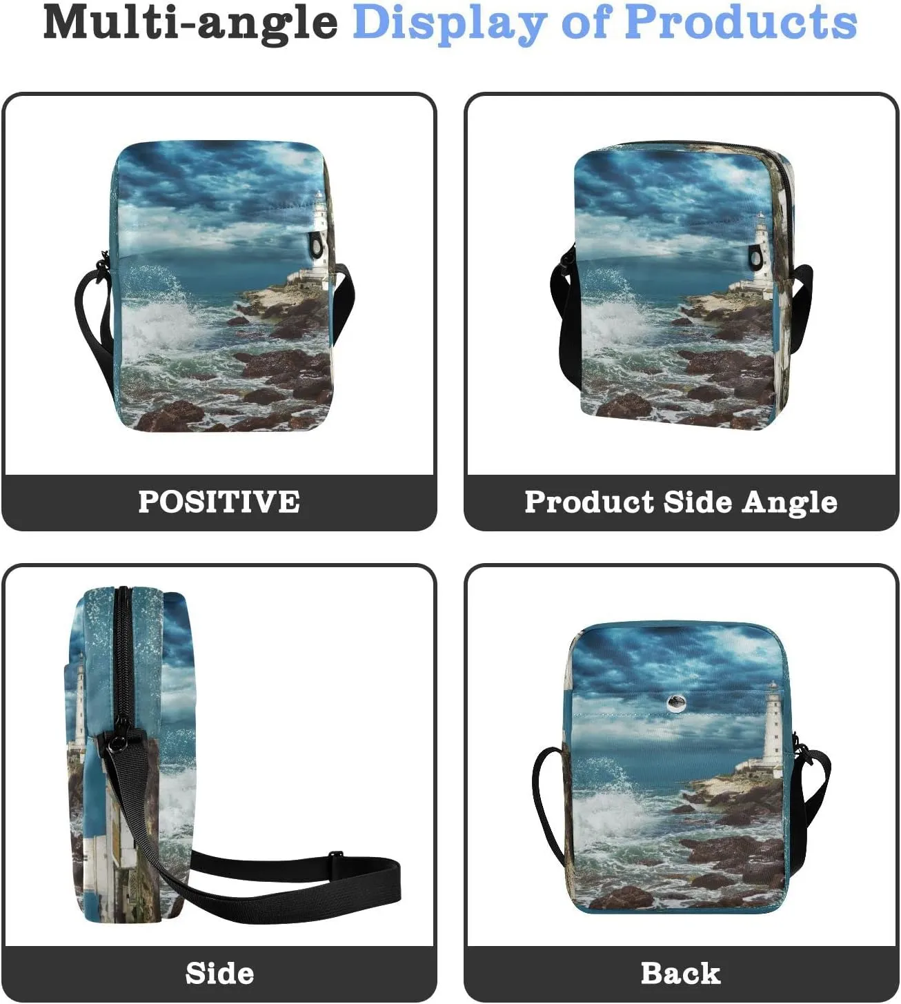 Oyihfvs Messenger Bag, Men's Crossbody Bag, Women's Crossbody Bag with Adjustable Strap