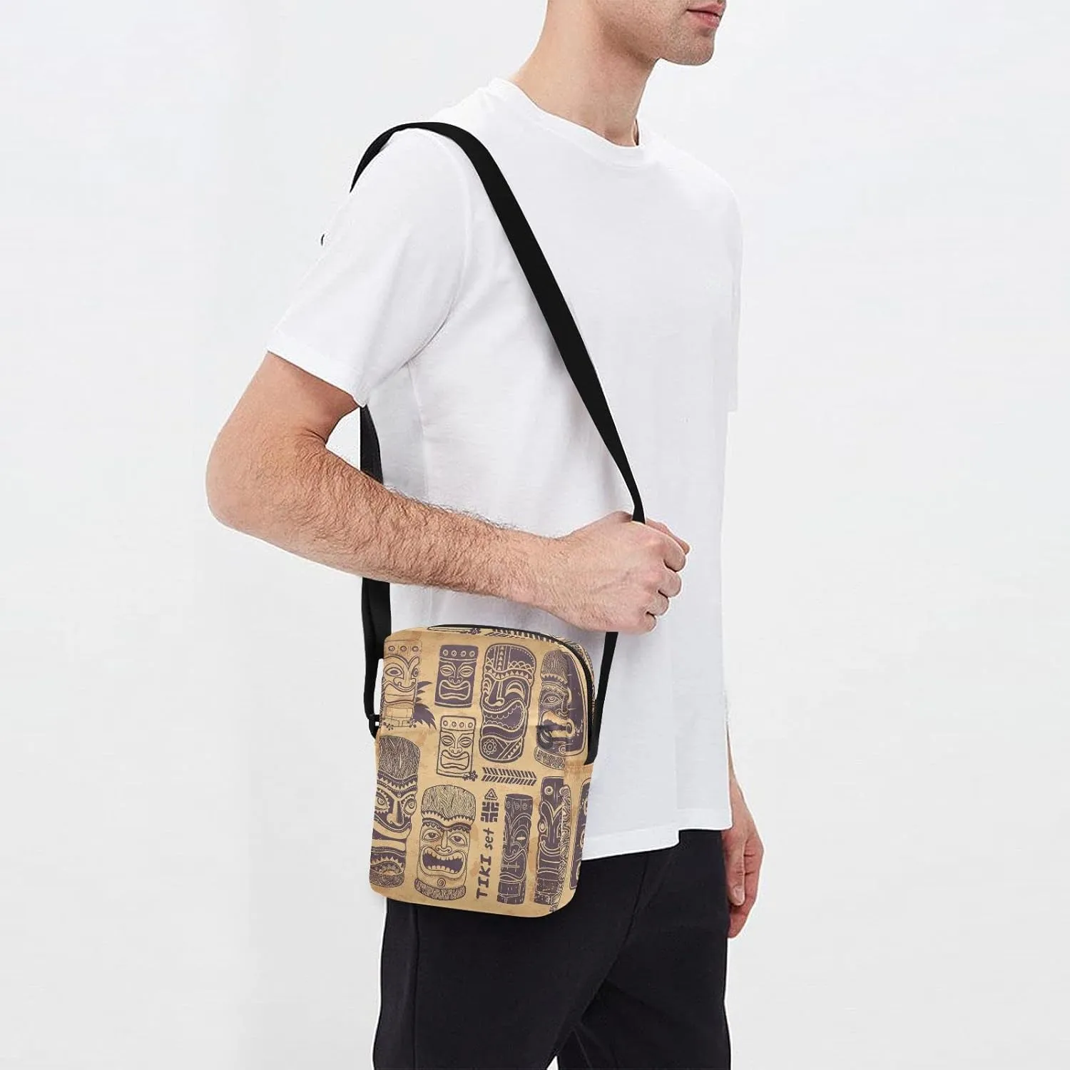Oyihfvs Messenger Bag, Men's Crossbody Bag, Women's Crossbody Bag with Adjustable Strap