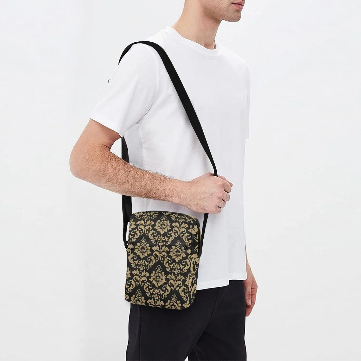 Oyihfvs Messenger Bag, Men's Crossbody Bag, Women's Crossbody Bag with Adjustable Strap