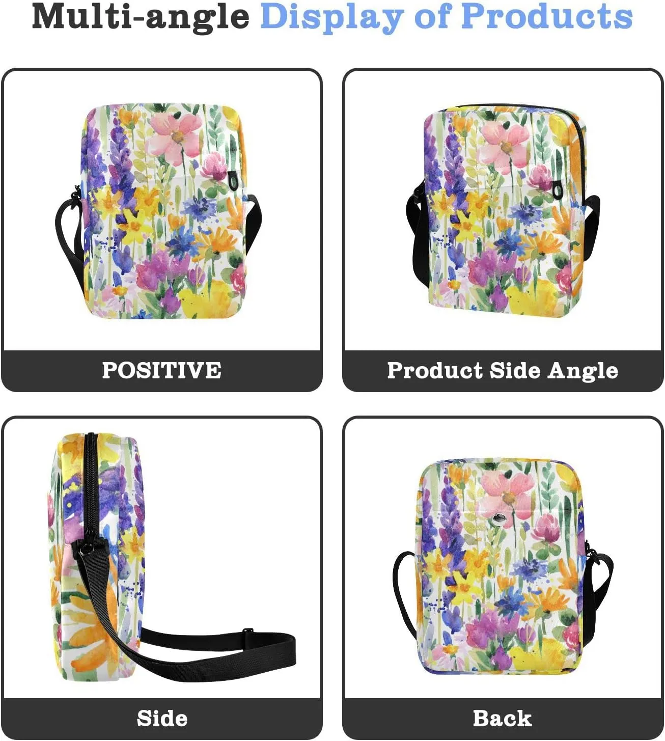 Oyihfvs Messenger Bag, Men's Crossbody Bag, Women's Crossbody Bag with Adjustable Strap