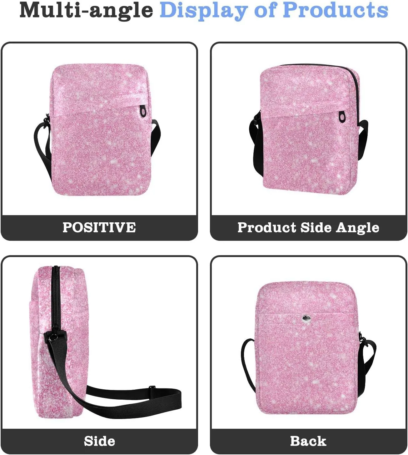 Oyihfvs Messenger Bag, Men's Crossbody Bag, Women's Crossbody Bag with Adjustable Strap