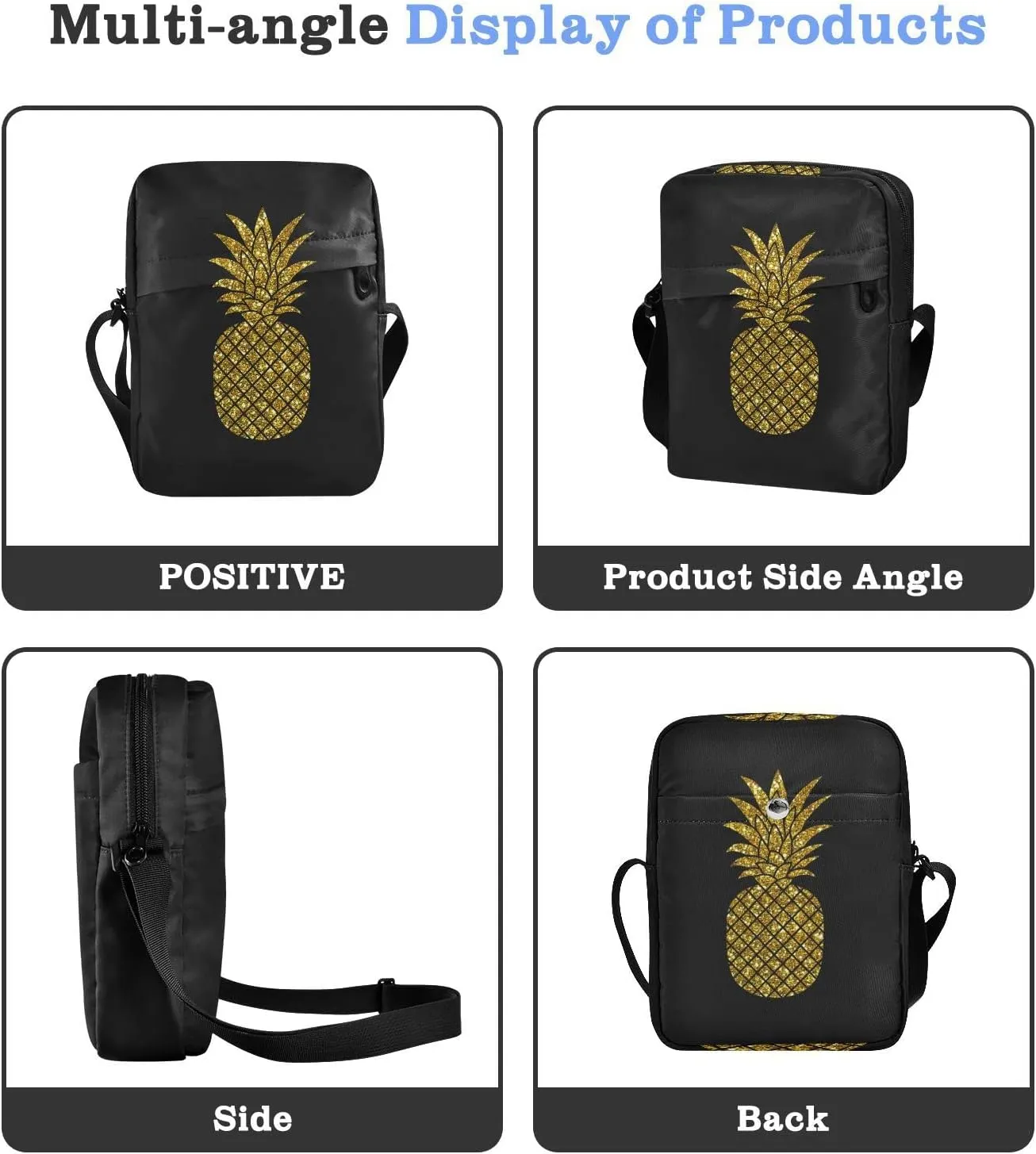 Oyihfvs Messenger Bag, Men's Crossbody Bag, Women's Crossbody Bag with Adjustable Strap
