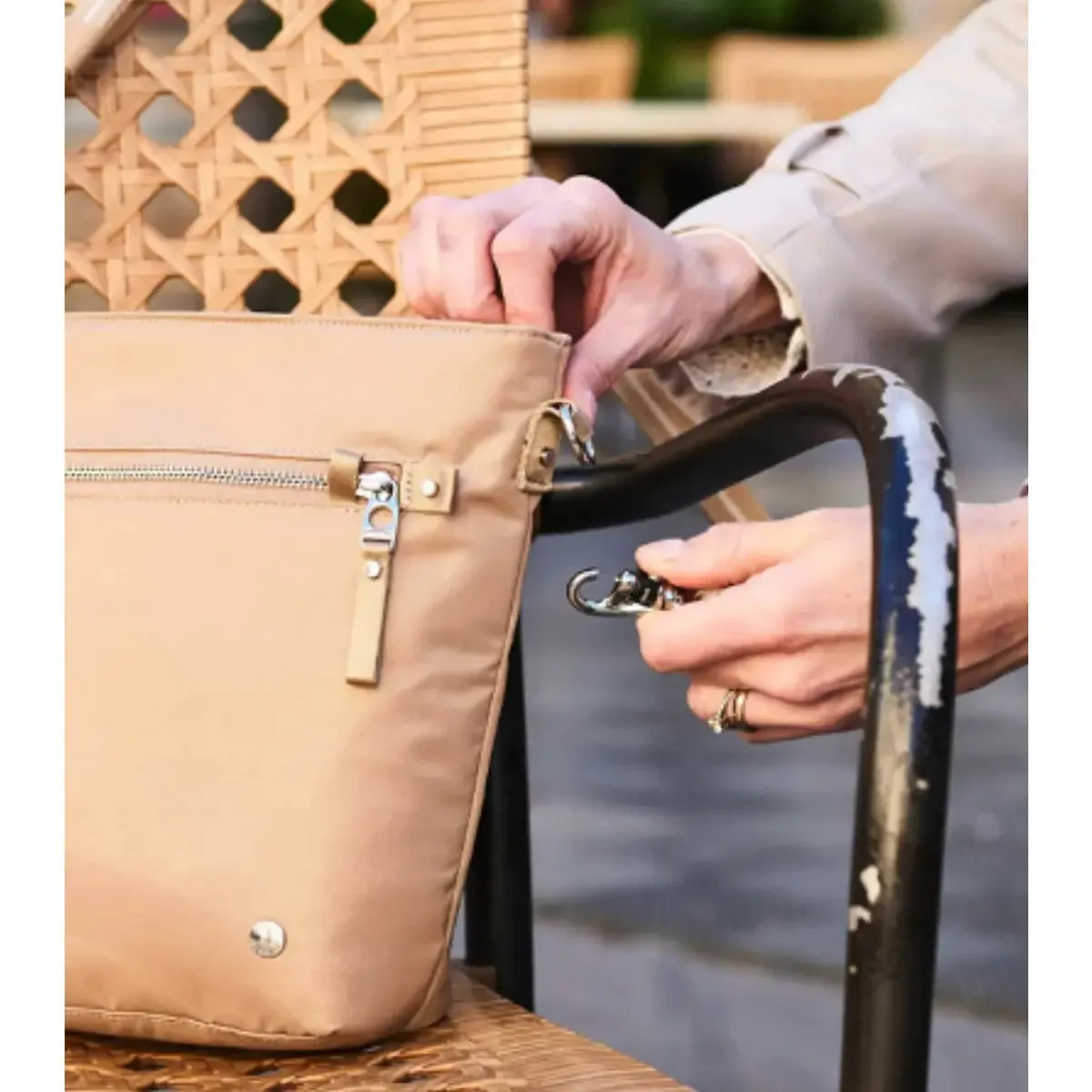 Pacsafe W Anti-theft Crossbody Bag - Taupe