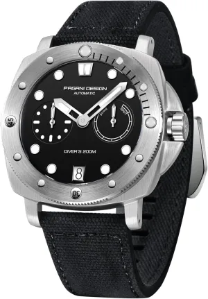 Pagani Design Men's Automatic Mechanical Watch Sports Diving Waterproof Nylon Band Men's Watch Automatic Calendar Sapphire Glass Watch