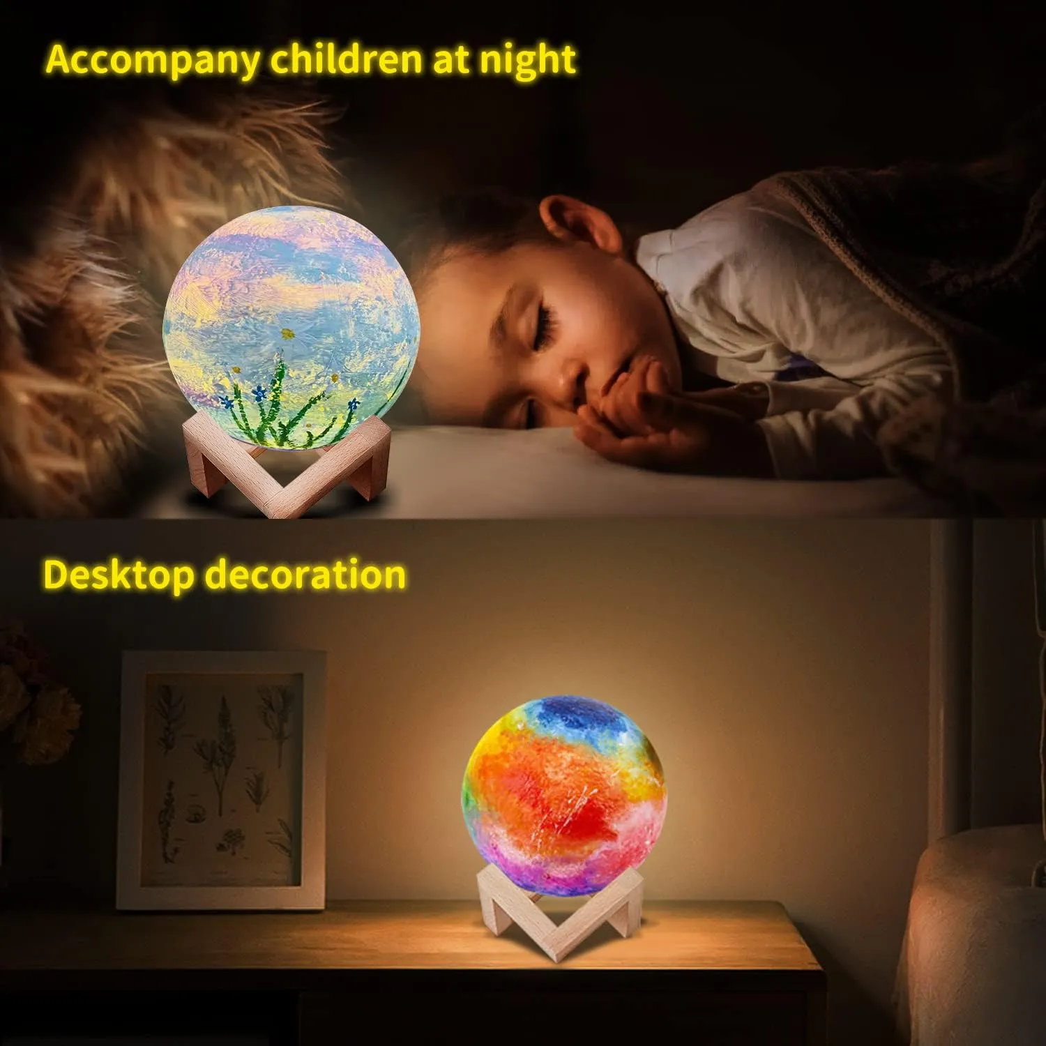 Paint Your Own Moon Lamp Kit,DIY 3D Moon Light Cool Galaxy Lamp,Toys for Teens Boys Girls, Arts & Crafts Kit Art Supplies for Kids, Arts and Crafts for Kids Ages 8-12 Birthday Gifts